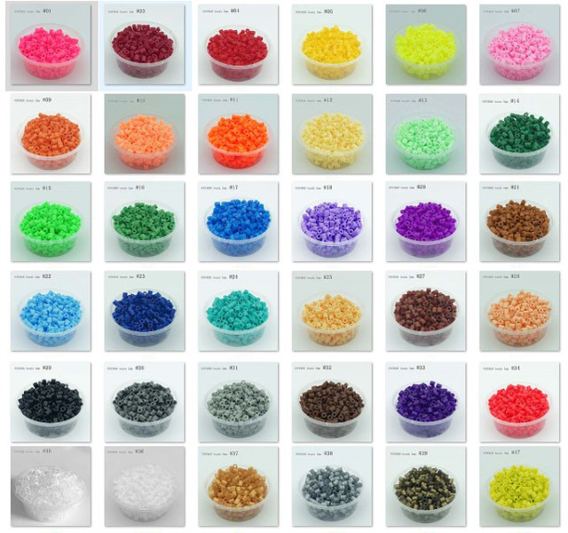 360pcs/box packing 5MM hama beads diy toy 48kinds colors foodgrade perler  Iron beads PUPUKOU fuse